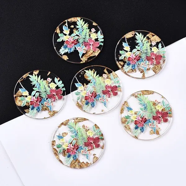 Transparent Epoxy Resin Pendants