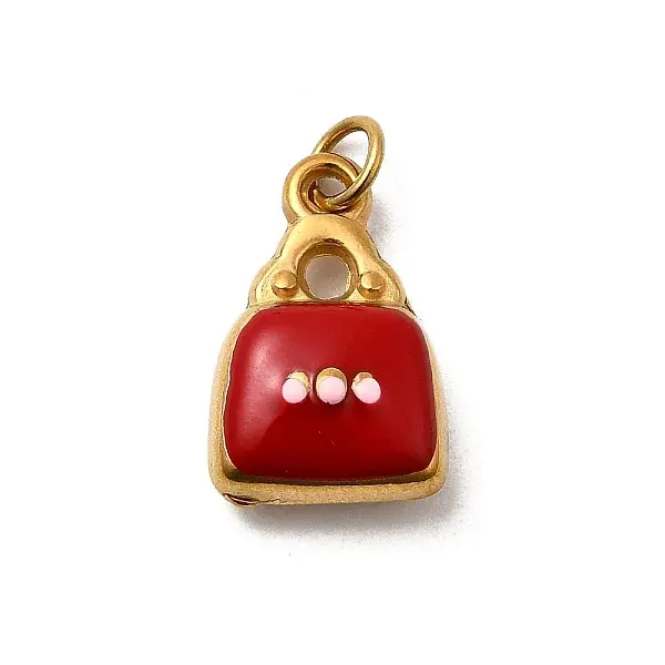 304 Stainless Steel Enamel Pendants Ion Plating(IP)