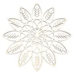 Laser Cut Wooden Cup Mat