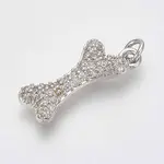 Brass Micro Pave Cubic Zirconia Pendants