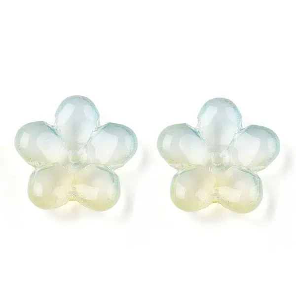 Two Tone Transparent Normal Glass Beads