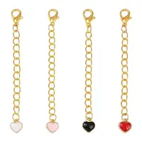 20Pcs 4 Colors Alloy Enamel Pendant Decoration