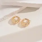 Elegant Geometric Round Hoop Earrings