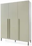 Třídveřová šatní skříň raquel - zelená