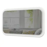 Závěsné zrcadlo s led osvětlením gendry - bílá