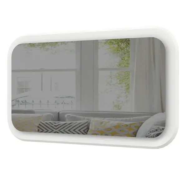 Závěsné zrcadlo s led osvětlením gendry - bílá