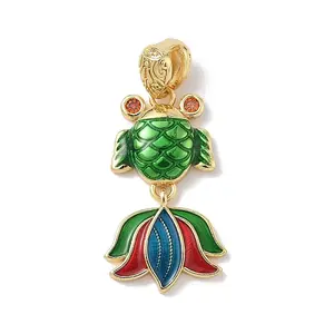 Brass Enamel Pendants