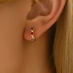 Elegant Brass Hoop Earrings