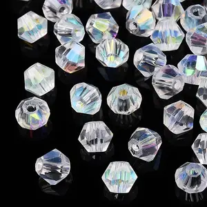 Electroplate Transparent Glass Beads