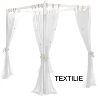 Nebesa nad postel ballerina, textilní část - bílá