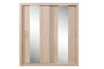 Šatní skříň angelika se zrcadlem ii - dub sonoma