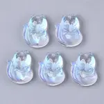 Electroplate Transparent Glass Pendants