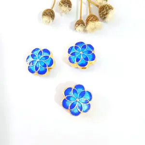 Brass Enamel Beads