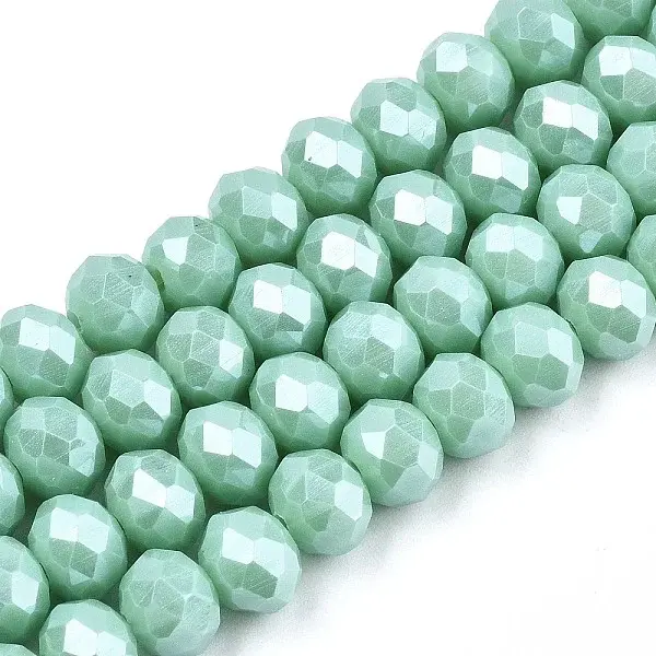 Electroplate Glass Beads Strands