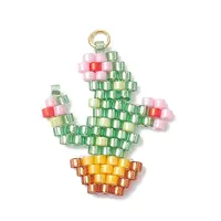 Beaded Cactus Charms