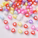 Transparent Heart Acrylic Beads