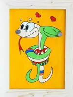 44 dětský obrázek hadi - m - 250x330mm