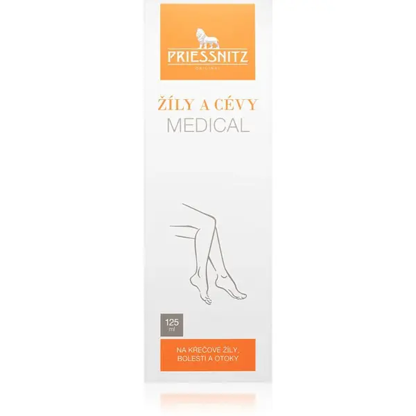 Priessnitz Žíly a cévy MEDICAL krém pro těžké a unavené nohy 125 ml