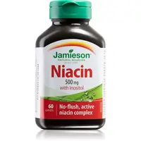 Jamieson Niacin 500 mg with Inositol tablety pro normální činnost nervové soustavy a krásnou pleť 60 tbl