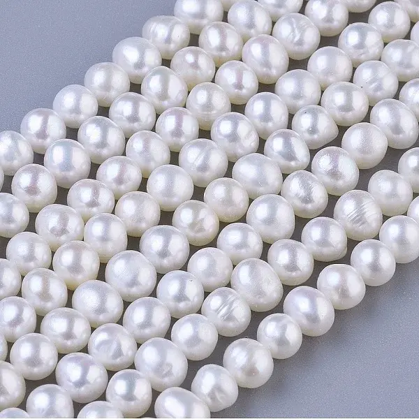 Potato Natural Cultured Freshwater Pearl Beads Strands