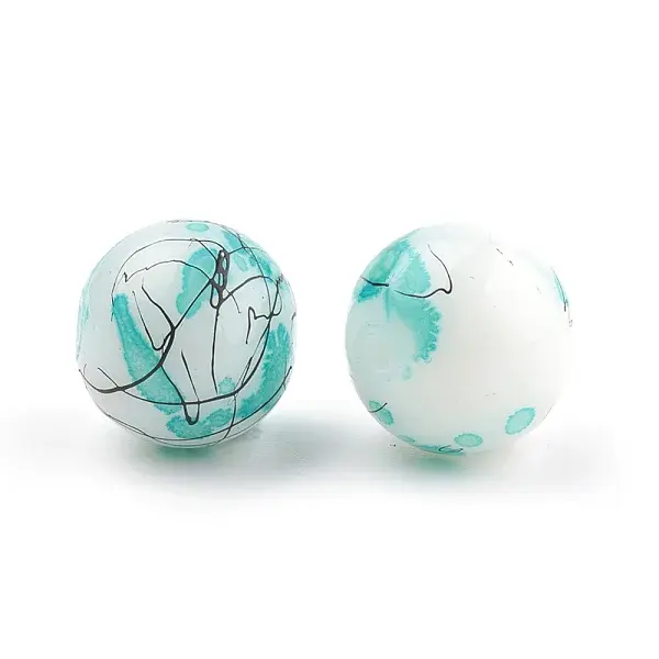 Drawbench & Baking Paint Glass Beads Strands