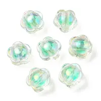 UV Plating Rainbow Iridescent Acrylic Beads