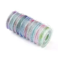 10 Rolls 3-Ply Metallic Polyester Threads