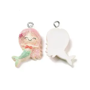 Ocean Theme Opaque Resin Pendants