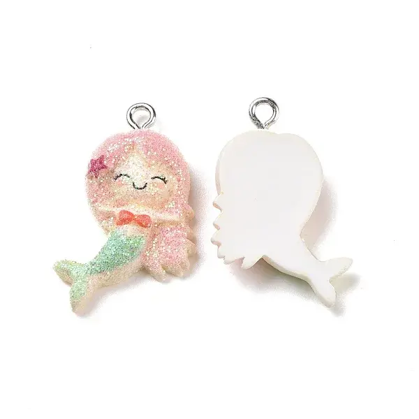 Ocean Theme Opaque Resin Pendants