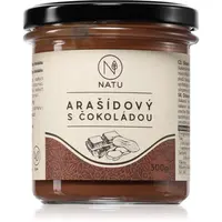 NATU Arašidový krém s horkou čokoládou orechová nátierka s čokoládou 300 g