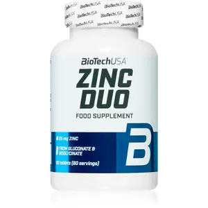 BioTechUSA Zinc Duo tablety pre správne fungovanie organizmu 120 g