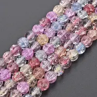 Crackle Glass Beads Strands