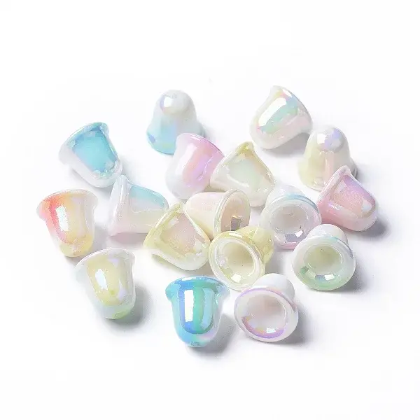 Two Tone Opaque Acrylic Beads