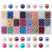 Eco-Friendly Dyed Glass Pearl Round Beads