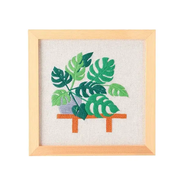 Plant Pattern Embroidery Beginner Kits