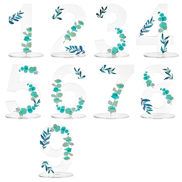 Leaf Pattern Acrylic Digital Seat Board Seat Card