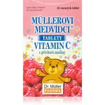 Dr. Müller Müllerovi medvídci® malina cucavé tablety s vitaminem C 45 tbl