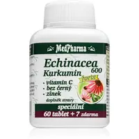 MedPharma Echinacea 600mg Forte + kurkumin tablety pro podporu imunitního systému 67 tbl