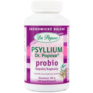Dr. Popov Psyllium probio kapsle s probiotiky 240 cps