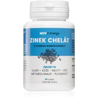 Movit Energy Zinok Chelát 15 mg doplnok stravy na podporu imunity, zdravých kostí, vlasov a pokožky 90 tbl
