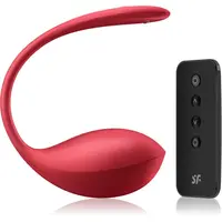 Satisfyer Shiny Petal vibračné vajíčko Red 11 cm