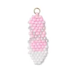 Ballet Shoes Glass Seed Beads Beaded Pendants
