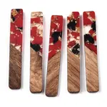 Transparent Resin & Walnut Wood Big Pendants