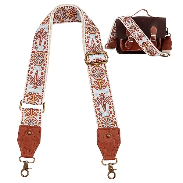 Ethnic Style Polyester Adjustable Bag Straps