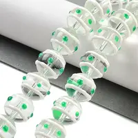 Glass with Enamel Beads Strands