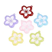 Spray Painted Alloy Big Pendants