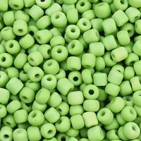 Frosted Opaque 6/0 Glass Seed Beads