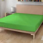 20-jersey prostěradlo - zelené - 200 x 220 cm