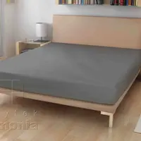 131-jersey prostěradlo - tmavě šedé - 60 x 120 cm