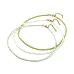 3Pcs Glass Seed Beaded Necklaces Set